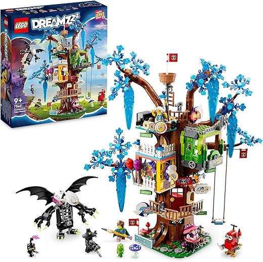 LEGO 71461 DREAMZzz The Fantastic Cabin in in the Tree, 2 Way Building Toy, with Mrs Castillo, Izzie, Mateo and The Night Hunter Minifigures, Imaginative Game on TV Series