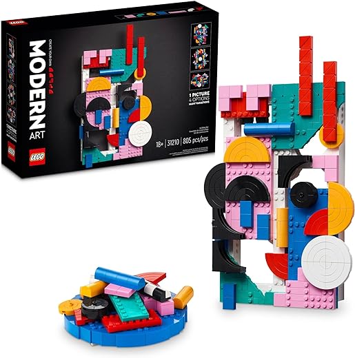 LEGO Art Modern Art 31210 Build & Display Home Décor Abstract Wall Art Kit, Birthday Gift Idea for Artistic People, Set for Teens or Adults Who Enjoy Craft Hobbies