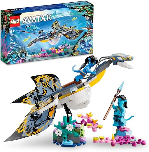 LEGO Avatar Ilu Discovery 75575, The Way of Water Movie Building Toy Ocean Set, Animal-Like Underwater Creature Figure, Collectible Display Idea for Kids and Movie Fans