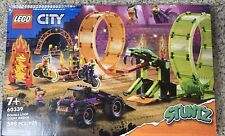 LEGO® City Stuntz Double Loop Stunt Arena 60339 (box Little Bit Dent It)