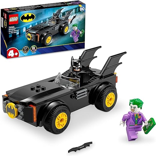 Lego DC Batmobile Pursuit: Batman vs. The Joker 76264 Buildable DC Super Hero Playset, Quick and Fun to Build Batmobile Toy with Endless Play Possibilities, Batman Car Toy for Kids Ages 4 and Up