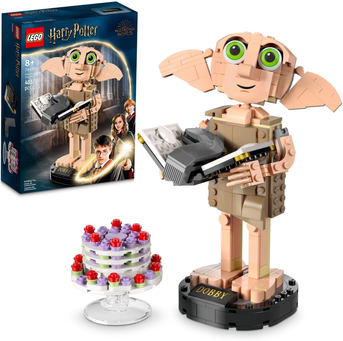 LEGO Harry Potter Dobby The House-Elf Building Toy Set, Build and Display Model of a Beloved Character from The Harry Potter Franchise, for 8 Year Old Boys' and Girls' Birthday, 76421