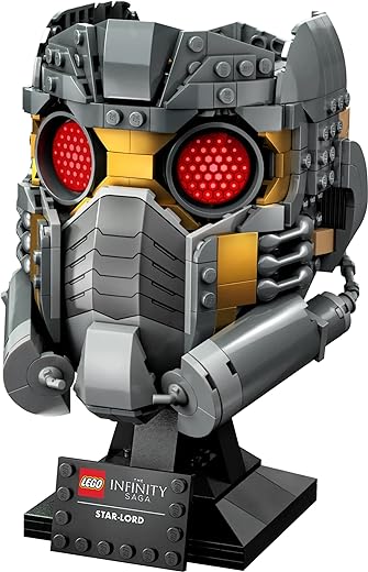 LEGO Marvel Star-Lord's Helmet Set 76251, Collectible Model Kit for -Adults to Build, Home Décor Creative Activity, Gift Idea