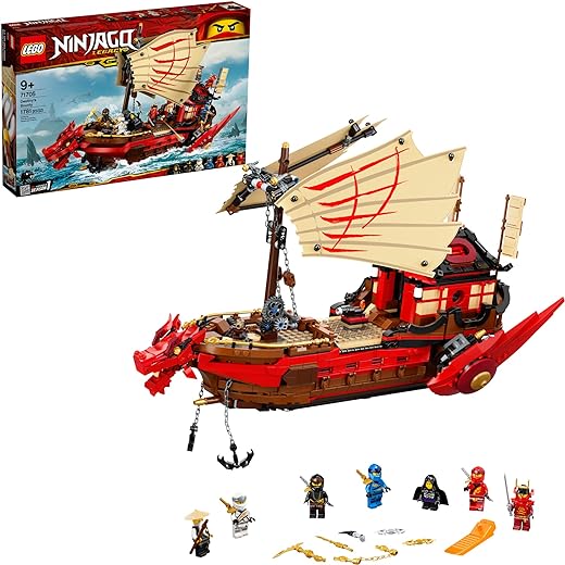 LEGO NINJAGO Legacy Destiny’s Bounty 71705 Ninja Toy Building Kit Featuring Ninja Action Figures (1,781 Pieces)