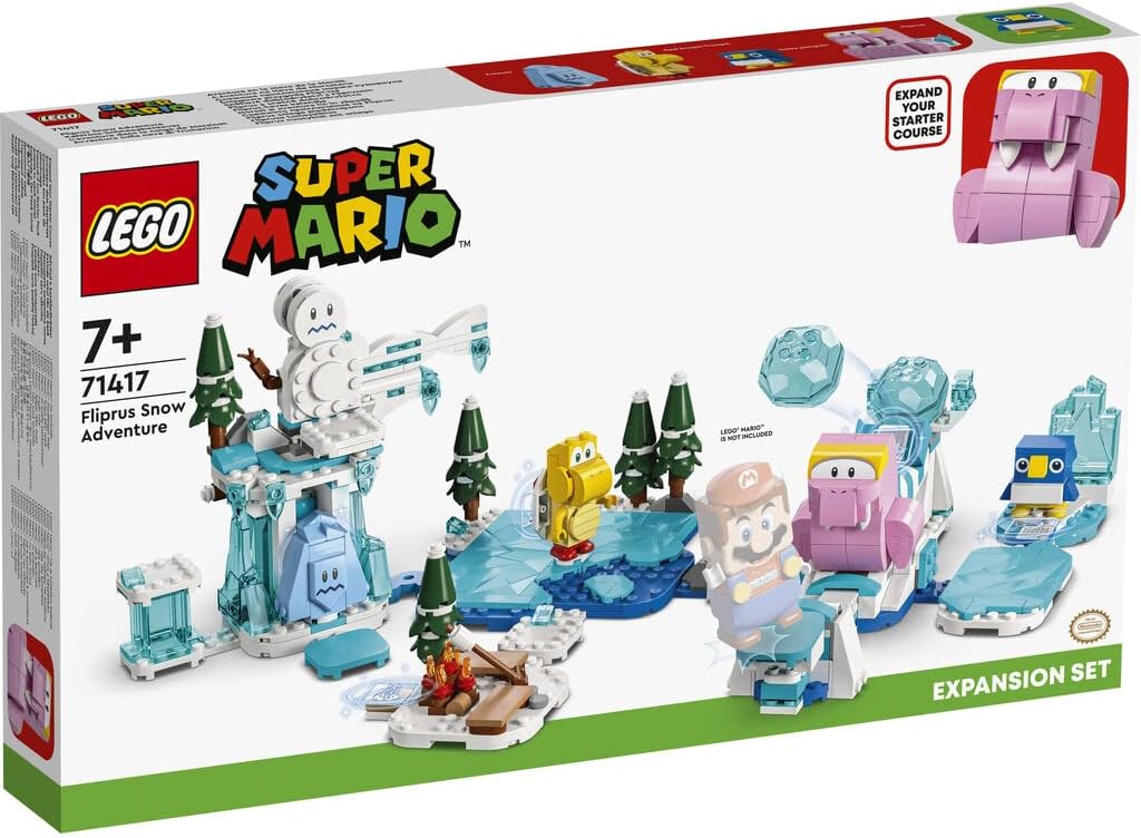 Lego Super Mario Fliprus Snow Adventure Expansion Set 71417, Toy for Kids to Combine with Starter Course, with Freezie and Baby Penguin Figures, for Fans of Super Mario Bros