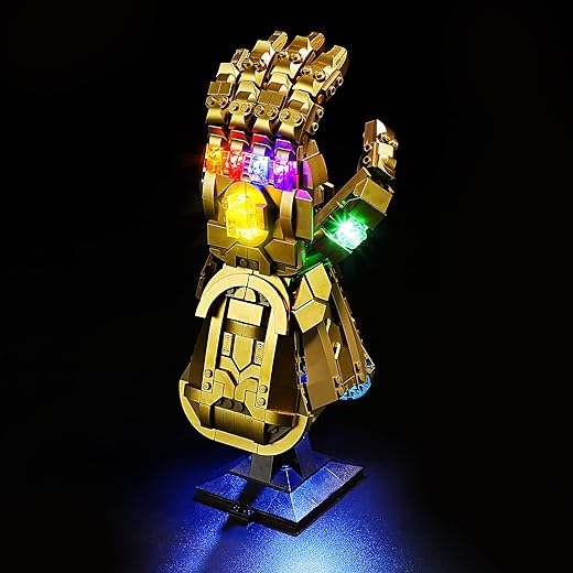 YEABRICKS LED Light Kit for Lego - Marvel Infinity Gauntlet Building Blocks Model, LED Light Set Compatible with 76191(Lego Set NOT Included)