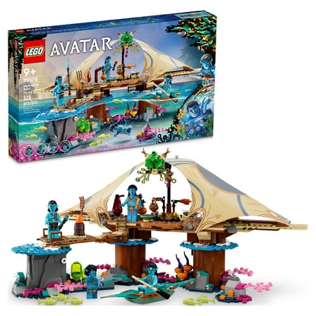 LEGO Avatar: The Way of Water Metkayina Reef Home 75578, Building Toy Set with Village, Canoe, Pandora Scenes, Neytiri and Tonowari Minifigures