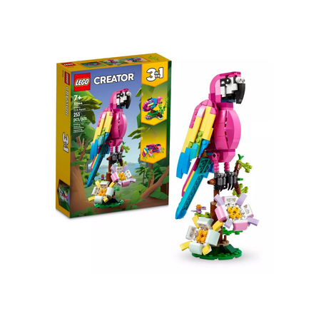 LEGO Creator Exotic Pink Parrot 3in1 Building Toy Set 31144 EXCLUSIVE