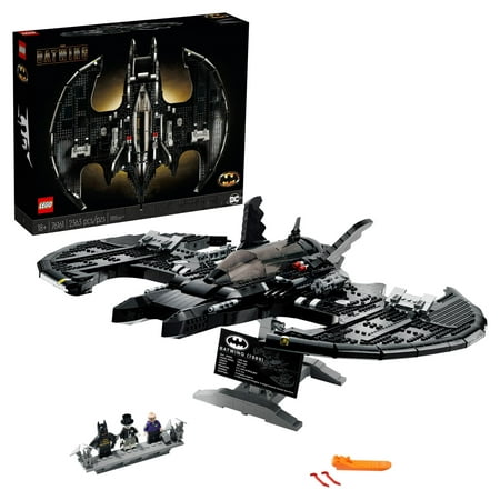 LEGO DC BATMAN 1989 Batwing 76161 Displayable Building Toy with Collectible Figures (2,363 Pieces)