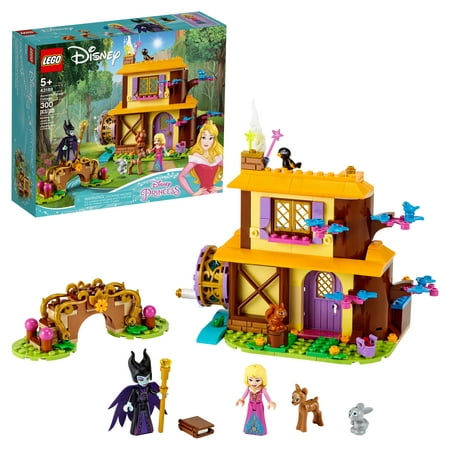 LEGO Disney Aurora’s Forest Cottage 43188 Great Sleeping Beauty Building Toy for Kids (300 Pieces)