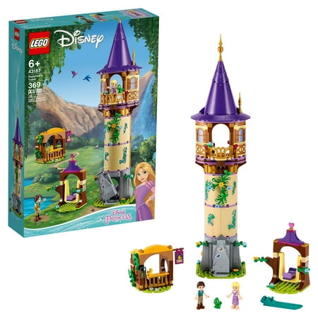 LEGO Disney Princess Rapunzel's Tower 43187 Building Set - Castle Toy Kit, Playset with 2 Mini-Dolls and Pascal Figure from Tangled Movie, Ideal Gift Idea for Kids, Girls, and Boys Ages 6+