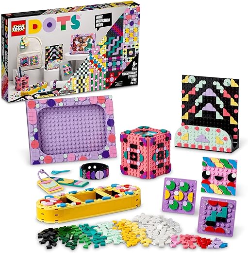 LEGO DOTS Designer Toolkit 10 in 1 Patterns Building Toy 41961 Arts and Craft Set for Creative Kids, Design Patches, Photo Frame, Pencil Holder, and More. 860+ Tiles. Gift Idea for Boys Girls Age 8+