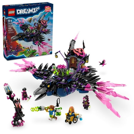 LEGO DREAMZzz The Never Witch’s Midnight Raven, Spooky Toy for Kids Aged 9 and Up, Animal Toy Playset for Boys and Girls, Rebuild the Fantasy Hut as a House, Spider or Bird Figure, 71478