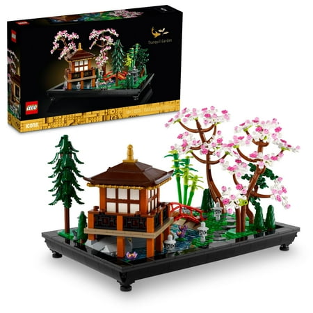 LEGO Icons Tranquil Garden Creative Building Set, A Gift Idea for Adult Fans of Japanese Zen Gardens and Meditation, Build and Display this Home Decor Set for the Home or Office, 10315