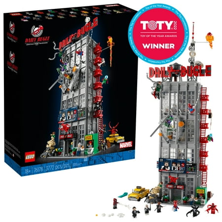 LEGO Marvel Spider-Man Daily Bugle Newspaper Office 76178 Building Set - Featuring 25 Spider-Verse Minifigures including Peter Parker, Venom, and Spider-Gwen, Collectible Gift Idea for Adults