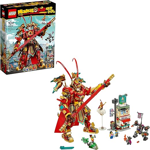 LEGO Monkie Kid: Monkey King Warrior Mech 80012 Toy Building Kit (1,629 Pieces) Amazon Exclusive