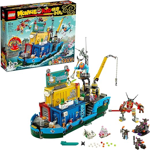 LEGO Monkie Kid: Monkie Kid’s Team Secret HQ 80013 Building Kit (1,959 Pieces) Amazon Exclusive