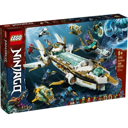 LEGO NINJAGO Hydro Bounty Building Set, 71756 Submarine Toy with Kai and Nya Minifigures, Ninja Toys, Gifts, Presents for Kids, Boys, Girls Age 9 Plus Years Old