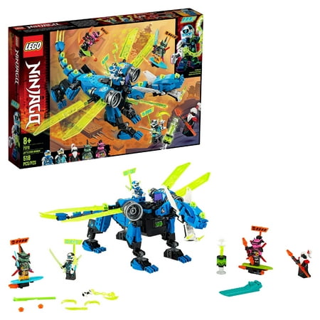LEGO NINJAGO Jay’s Cyber Dragon 71711 Ninja Action Toy Building Kit (518 Pieces)