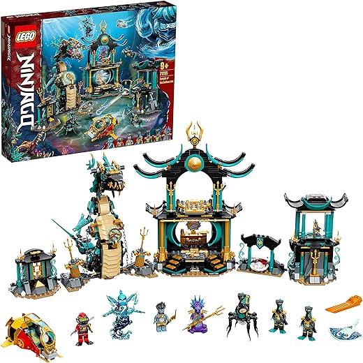 LEGO 71755 NINJAGO Temple of The Endless Sea Building Toy, Underwater Playset with Ninja Kai Minifigure, Gifts for 9 Plus Year Old Boys & Girls