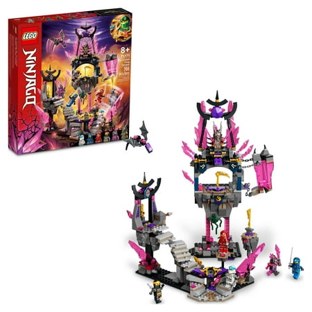 LEGO NINJAGO The Crystal King Temple Action Playset, 71771 Buildable Ninja Toy for Kids 8 Plus Years Old with Cole, Zane, Kai and Jay Minifigures