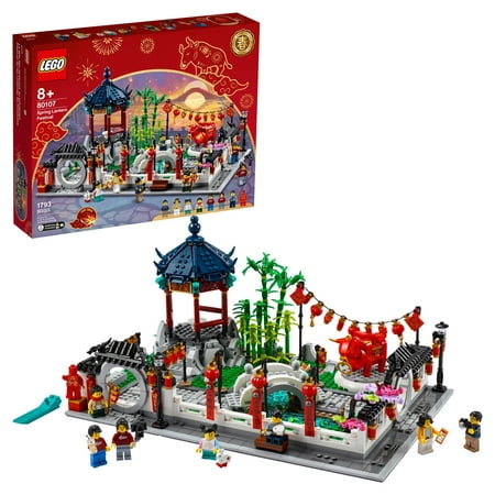 LEGO Spring Lantern Festival 80107 Collectible Lunar New Year Toy for Kids (1,793 Pieces)