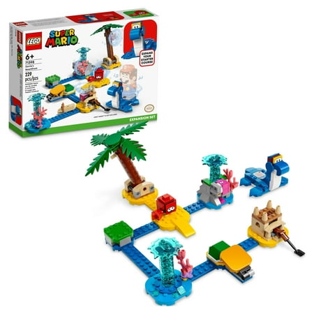 LEGO Super Mario Dorrie’s Beachfront Expansion Set 71398 Building Toy Set (229 Pieces)