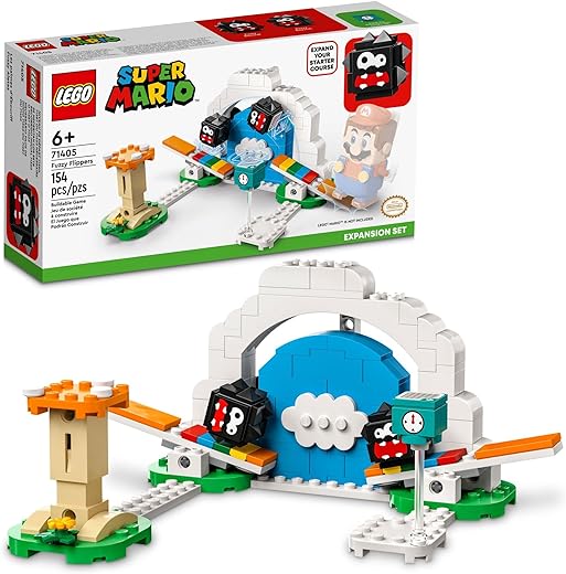 LEGO Super Mario Fuzzy Flippers Expansion Set 71405 Building Toy Set for Kids, Boys, and Girls Ages 6+; Collectible Playset Gift (154 Pieces)