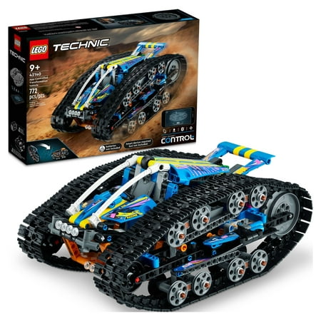 LEGO Technic App-Controlled Transformation Vehicle 42140, Off Road Remote Control Car, Building Car Kit that Flips, 2in1 RC Truck and Race Car Toy, Great Gift for Boys, Girls, Kids Who Love RC Cars