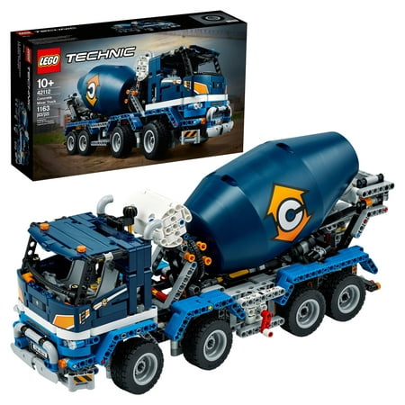 LEGO Technic Concrete Mixer Truck 42112 Building Set (1,163 Pieces)