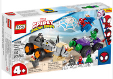 NEW LEGO Marvel Spidey & His Amazing Friends Hulk vs Rhino Truck Showdown 10782