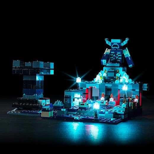 Upgraded Led Light Kit for Lego Minecraft The Deep Dark Battle Set, Compatible with Lego 21246 (Model Not Included)