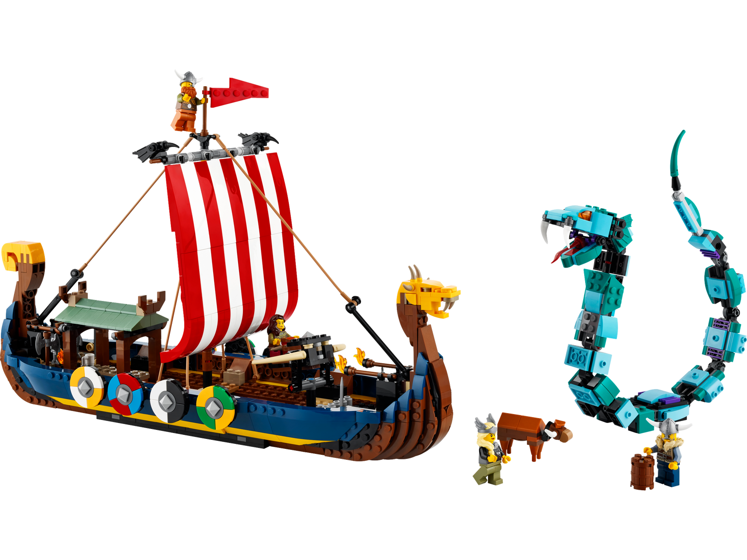 Viking Ship and the Midgard Serpent